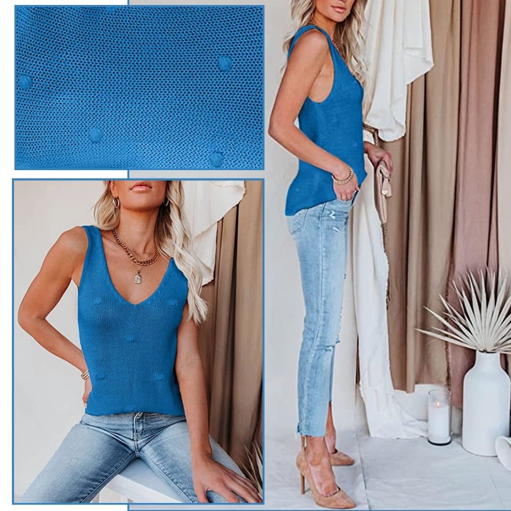 JOLLYCODE Summer Sleeveless Knit Tank Top NEW WITH TAG!